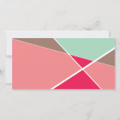 Kunstmatige geometrische kleuren blokkeren Foto-Af Aankondiging (Achterkant)
