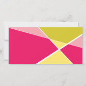 Kunstmatige geometrische kleuren blokkeren Foto-Af Aankondiging (Achterkant)