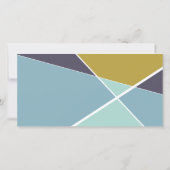 Kunstmatige geometrische kleuren blokkeren Foto-Af Aankondiging (Achterkant)