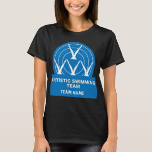 Kunstmatige gesynchroniseerde zwemming t-shirt