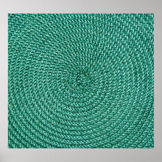 Kunstmatige gevlochten groene stof textuur. poster (Voorkant)