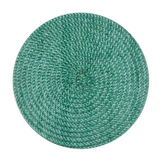 Kunstmatige gevlochten groene stof textuur. snijplank (Voorkant)