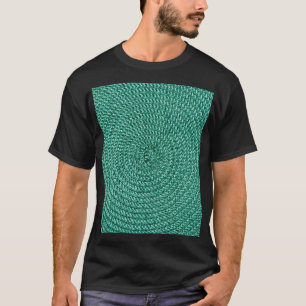Kunstmatige gevlochten groene stof textuur. t-shirt