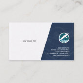 Kunstmatige Gold Engine Modern Engineer Visitekaar Visitekaartje (Achterkant)