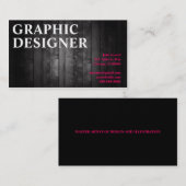 Kunstmatige grafische ontwerphouten plaat visitekaartje (Voorkant / Achterkant)