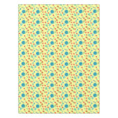 Kunstmatige grafische waterverf gele florale afdru tafelkleed (Voorkant)