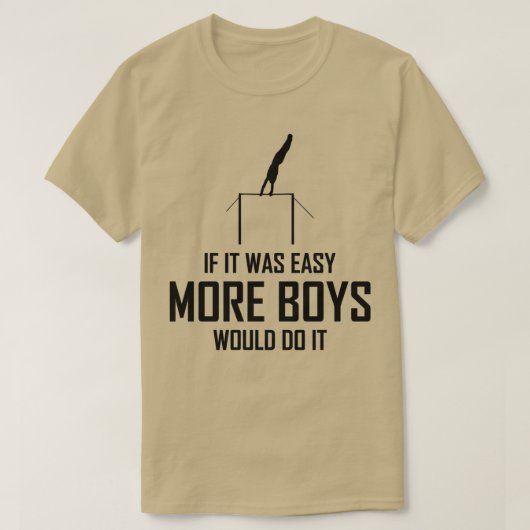 Kunstmatige gymnastiek Horizontale Bar Gymnast Fun T-shirt (Design voorkant)