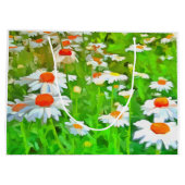 Kunstmatige heldere en kleurrijke Pop Art Daisies  Groot Cadeauzakje (Achterkant)