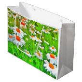 Kunstmatige heldere en kleurrijke Pop Art Daisies  Groot Cadeauzakje (Voorkant Gekanteld)