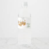 Kunstmatige herfst laat het gevechtsetiket van de  waterfles etiket (Voorkant)