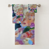 Kunstmatige hydrangeas Hortensia Floral Abstract a Bad Handdoek (Insitu)