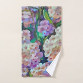 Kunstmatige hydrangeas Hortensia Floral Abstract a Bad Handdoek (Handdoek)