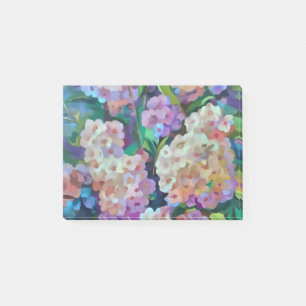 Kunstmatige hydrangeas Hortensia Floral Abstract a Post-it® Notes