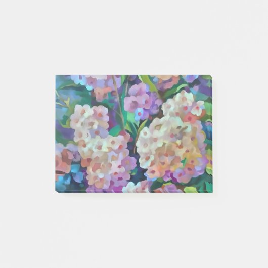 Kunstmatige hydrangeas Hortensia Floral Abstract a Post-it® Notes (Voorkant)