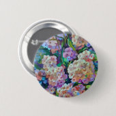Kunstmatige hydrangeas Hortensia Floral Abstract a Ronde Button 5,7 Cm (Voorkant /achterkant)