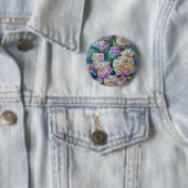 Kunstmatige hydrangeas Hortensia Floral Abstract a Ronde Button 5,7 Cm (In situ)