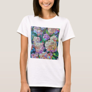 Kunstmatige hydrangeas Hortensia Floral Abstract a T-shirt
