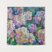 Kunstmatige hydrangeas Hortensia Floral Abstract a Wandkleed (Voorkant (horizontaal))