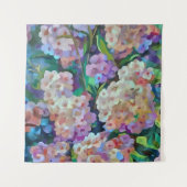 Kunstmatige hydrangeas Hortensia Floral Abstract a Wandkleed (Voorkant)