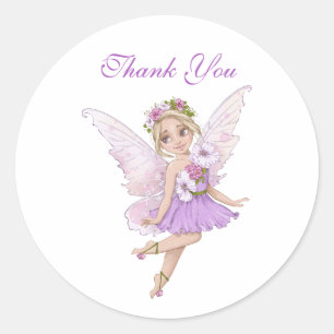 Kunstmatige illustraties van Baby showers Dank u v Ronde Sticker