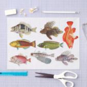 Kunstmatige indrukken in de Zee van de oceaan Tissuepapier (Craft)