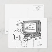 Kunstmatige Inlichtingendienst Cartoon 1931 Briefkaart (Voorkant / Achterkant)