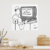 Kunstmatige Inlichtingendienst Cartoon 1931 Poster (Keuken)