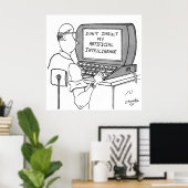 Kunstmatige Inlichtingendienst Cartoon 1931 Poster (Thuiskantoor)