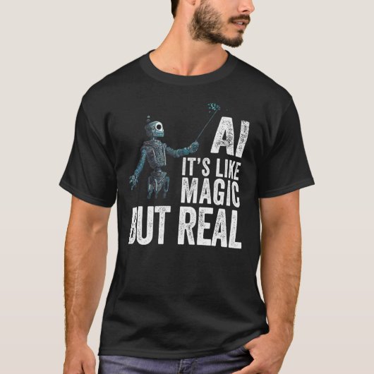 Kunstmatige Inlichtingendienst Robot AI T-shirt (Voorkant)