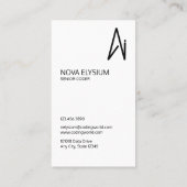 Kunstmatige Intelligence Coder Visitekaartje (Achterkant)