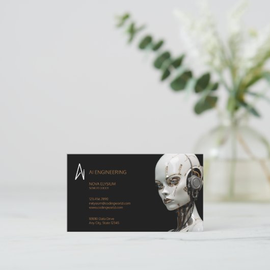 Kunstmatige Intelligence Engineering Visitekaartje (Staand voorkant)