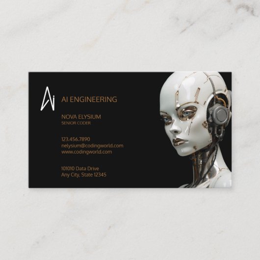 Kunstmatige Intelligence Engineering Visitekaartje (Voorkant)