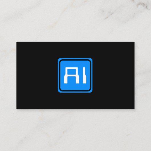 Kunstmatige Intelligence Engineering Visitekaartje (Achterkant)