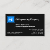 Kunstmatige Intelligence Engineering Visitekaartje (Voorkant)