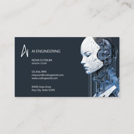 Kunstmatige Intelligence Engineering Visitekaartje (Voorkant)