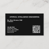 Kunstmatige Intelligence Engineering Visitekaartje (Achterkant)