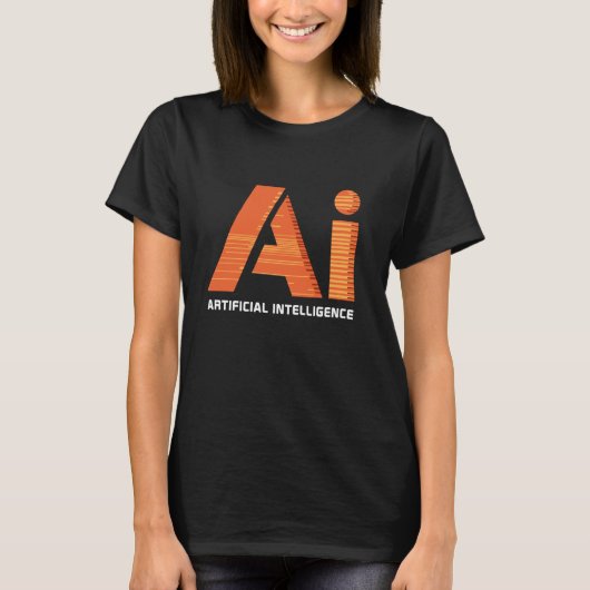Kunstmatige Intelligentie AI Informatica Enthu T-shirt (Voorkant)