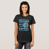 Kunstmatige Intelligentie Algoritme Programmeur AI T-shirt (Voorkant volledig)
