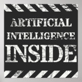 Kunstmatige intelligentie binnen poster (Voorkant)