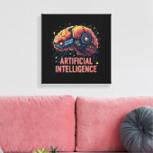 Kunstmatige Intelligentie Brain Canvas Art (Insitu (Woonkamer))