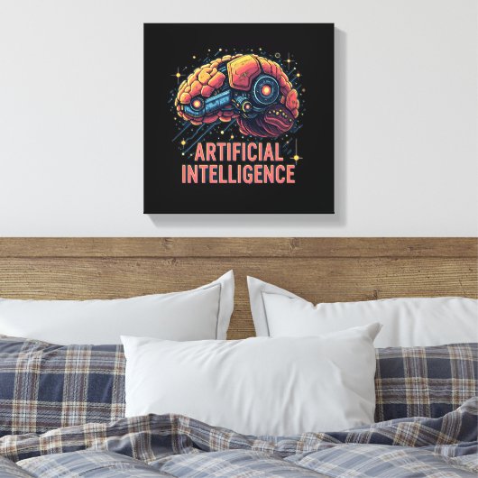 Kunstmatige Intelligentie Brain Canvas Art (Insitu (Slaapkamer))