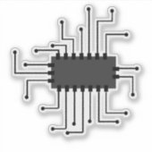 Kunstmatige intelligentie: de toekomst is nu" futu sticker (Voorkant)