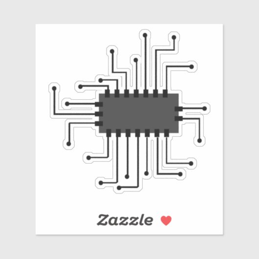 Kunstmatige intelligentie: de toekomst is nu" futu sticker (Vel)