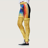 Kunstmatige intelligentie dier kleurrijke kat leggings (Links)