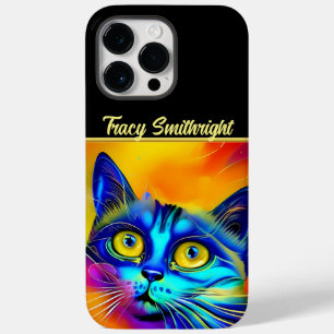 Kunstmatige intelligentie dierenkattengezicht Case-Mate iPhone 14 pro max hoesje