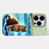 Kunstmatige intelligentie dierlijke kat op water Case-Mate iPhone case (Achterkant (horizontaal))