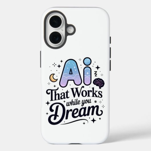 Kunstmatige Intelligentie Dream Work Design Case-Mate iPhone Case (Achterkant)