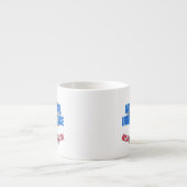 Kunstmatige intelligentie, echte humor.w Wit BG Espresso Kop (Voorkant)