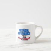 Kunstmatige intelligentie, echte humor.w Wit BG Espresso Kop (Rechts)