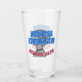 Kunstmatige intelligentie, echte humor.w Wit BG Glas (Achterkant)